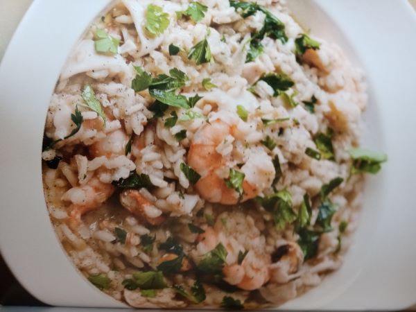 Oranges Prawn Risotto