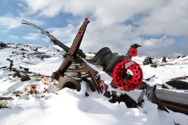 'Crashed in Snow' by Nigel of Buxton & District u3a