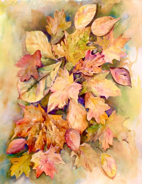 'Autumn leaves' by Mary Astbury-Saracchi, Wilmslow u3a