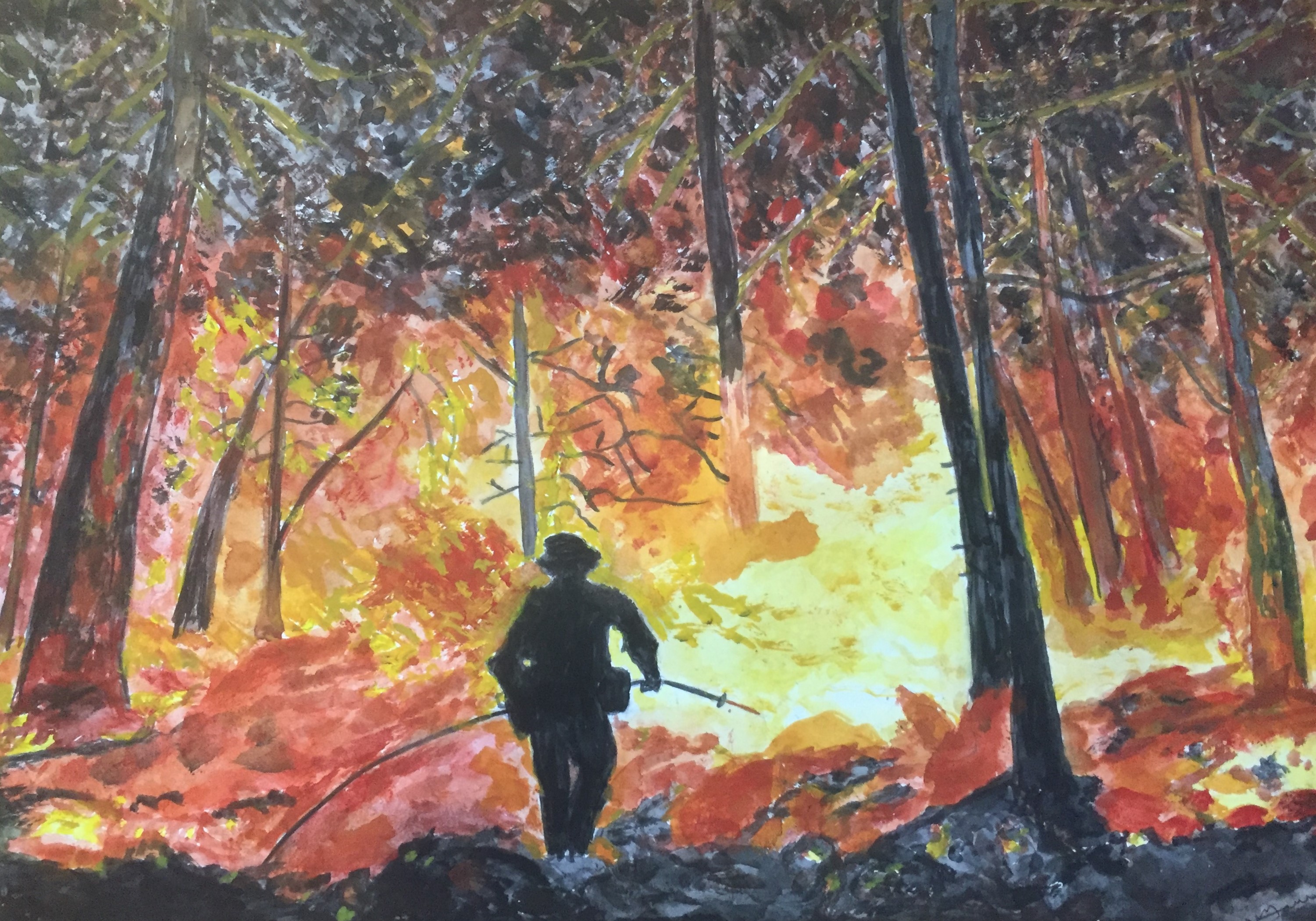 'Wildfires' by Nicholas Hanison, Hampstead Garden Suburb u3a