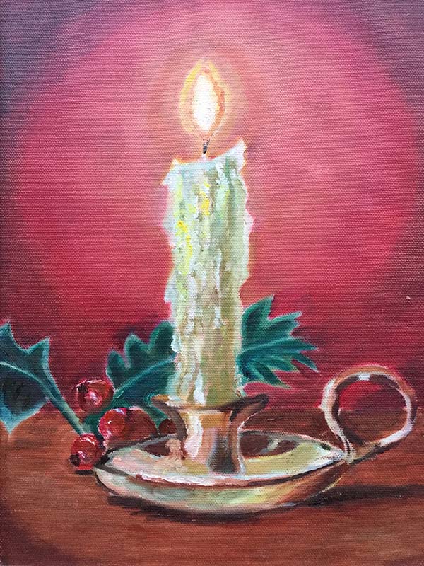 'Candlelight' by Gabrielle Summerhays of Farnham u3a