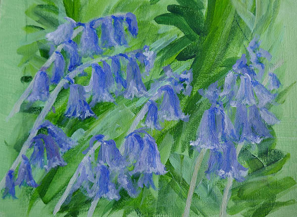 'Bluebells' by Anne Goodyer of Malmesbury & District u3a