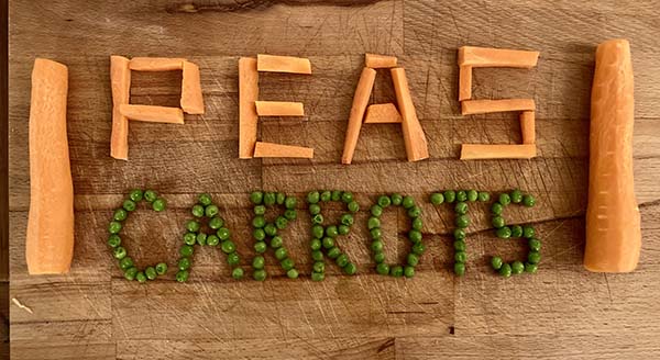 'Peas and Carrots' by Jonathan Ruddle of Hartley, Wintney & District U3A