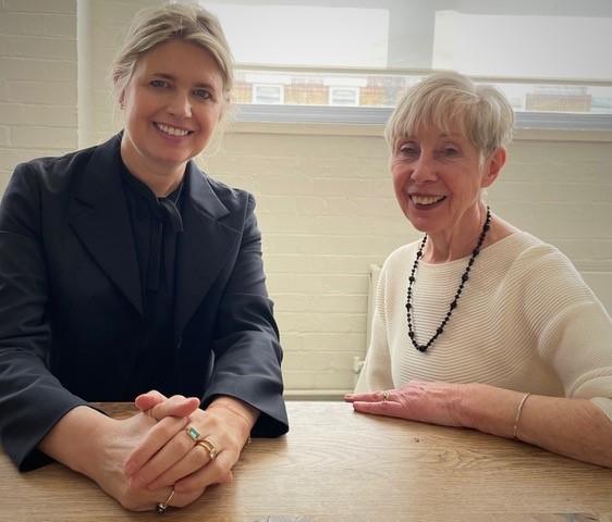 Jenny Packham with Ruth Lancashire