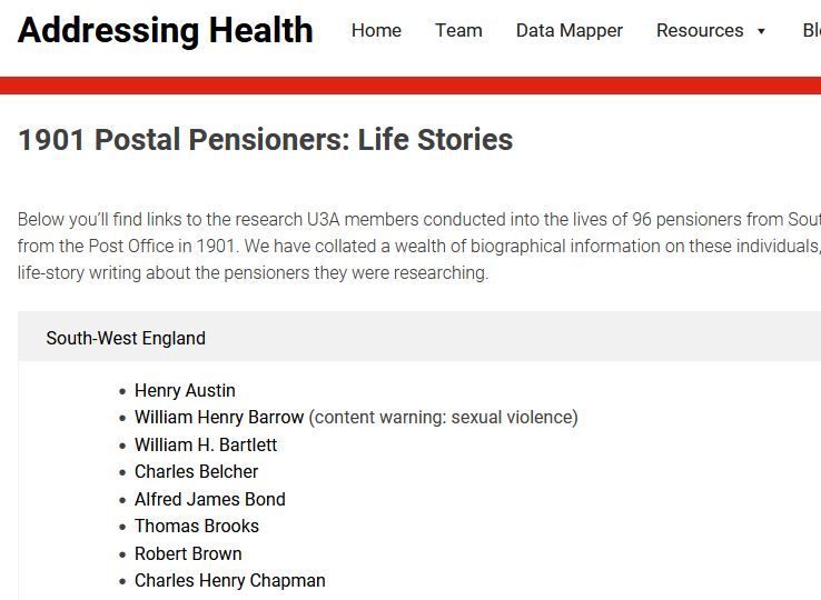 postal Pensioners